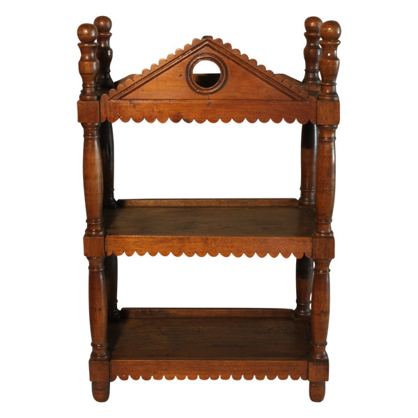 Petite étagère ou verriot en bois fruitier époque 19ème Origine Provence