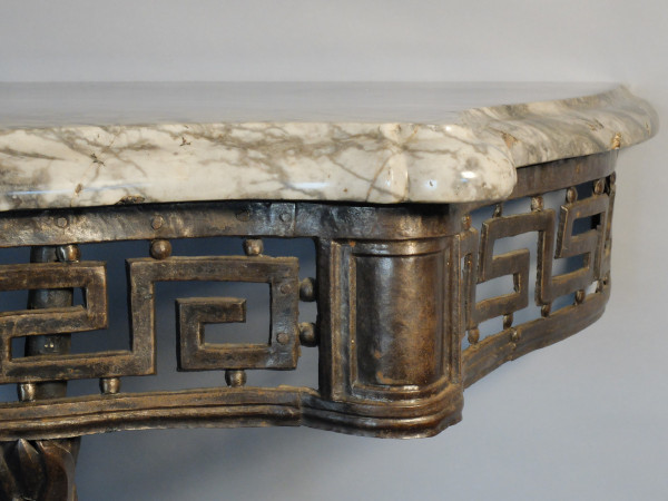 Console Transition en fer forgé, circa 1760/70 