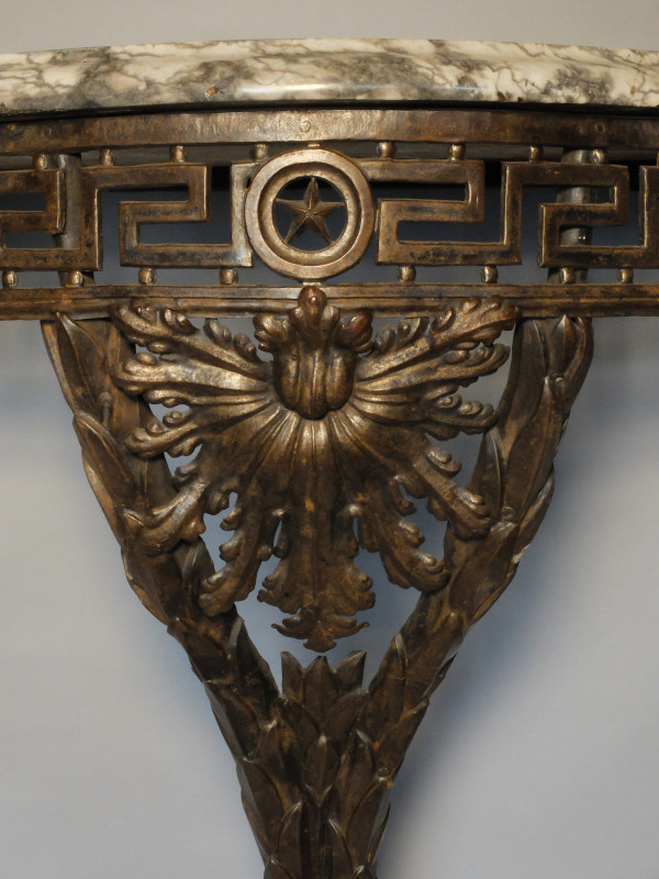 Console Transition en fer forgé, circa 1760/70 