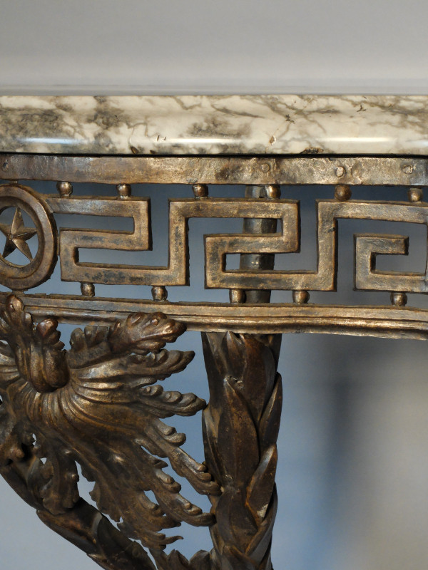 Console Transition en fer forgé, circa 1760/70 
