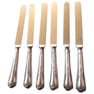 6 English-blade table knives