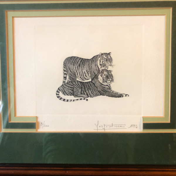 Tigers lithograph