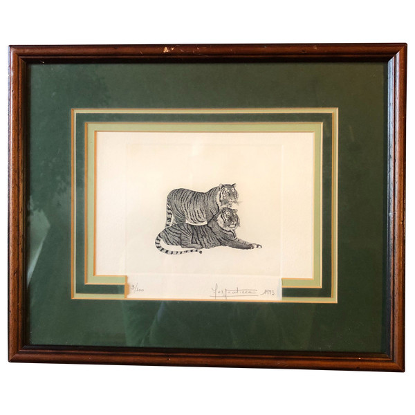 Tigers lithograph
