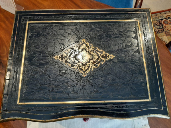 Cave à Liqueur  Napoléon III -  Boîte Marqueterie XIX Siècle