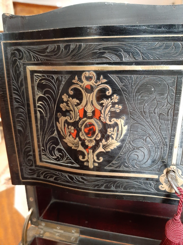 Cave à Liqueur  Napoléon III -  Boîte Marqueterie XIX Siècle