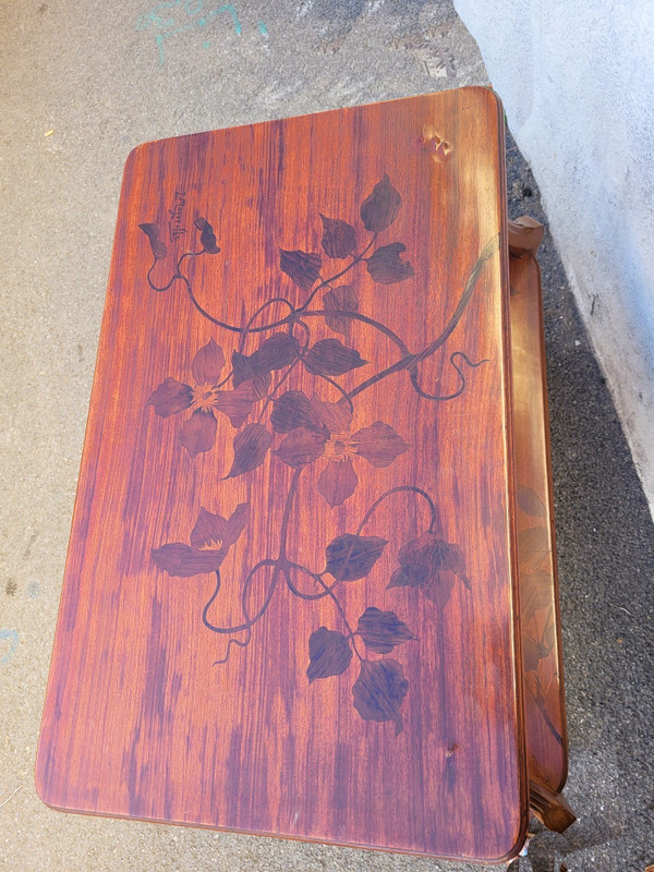 Majorelle, Table à Thé Aux Clématites, Art Nouveau, fin XIXème Début XXème Siècle