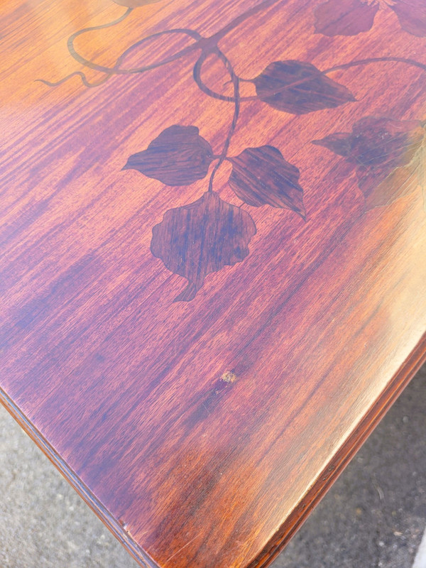 Majorelle, Table à Thé Aux Clématites, Art Nouveau, fin XIXème Début XXème Siècle