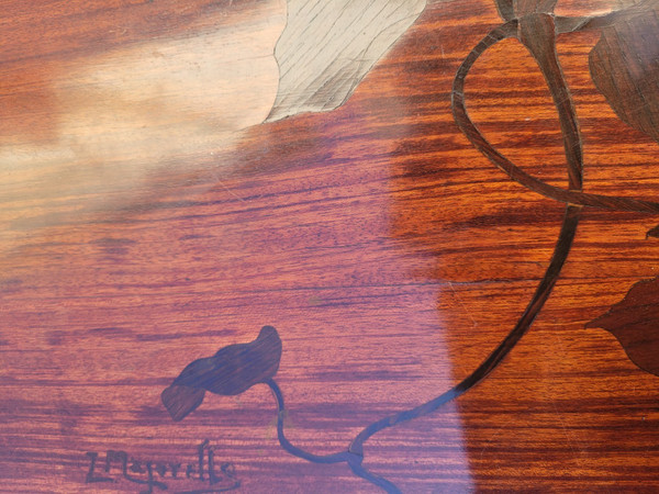Majorelle, Table à Thé Aux Clématites, Art Nouveau, fin XIXème Début XXème Siècle