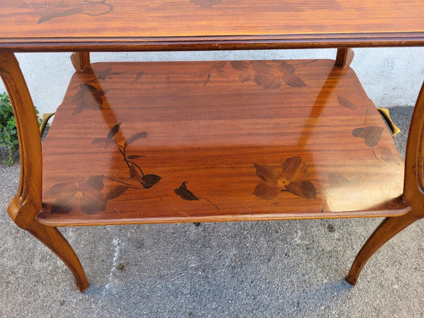 Majorelle, Table à Thé Aux Clématites, Art Nouveau, fin XIXème Début XXème Siècle