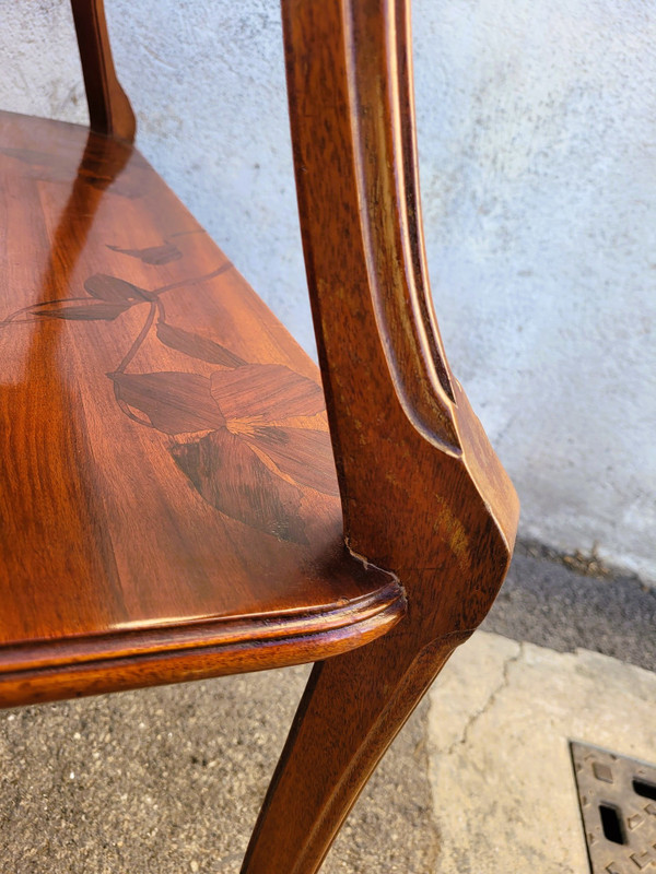Majorelle, Table à Thé Aux Clématites, Art Nouveau, Fin XIXème Début XXème Siècle