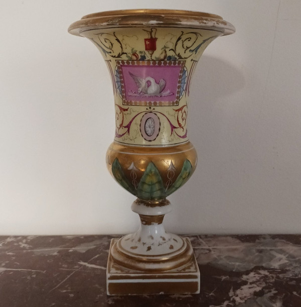 Parigi 1790 circa - grande vaso in porcellana medicea - decorazione Salembier