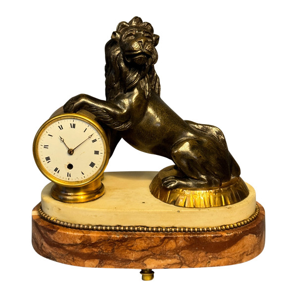 Neoclassical Medici Lion clock - late 18th century