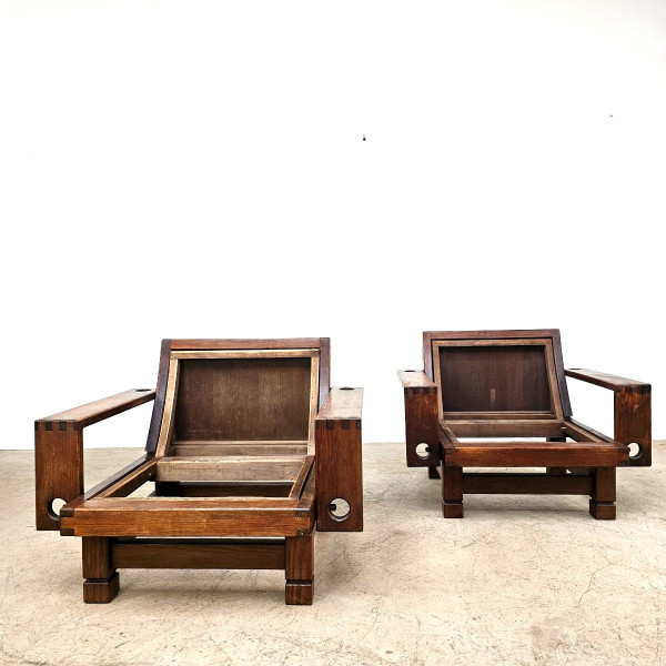 Paire de fauteuils construtivistes