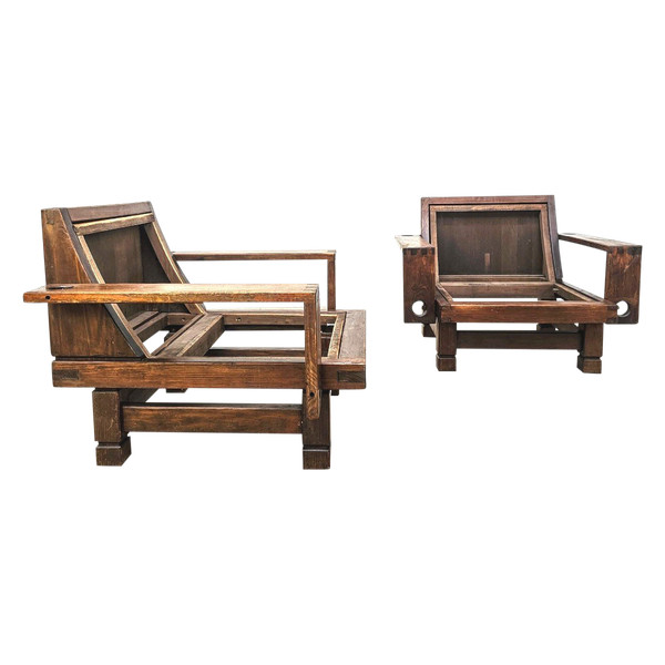 Paire de fauteuils construtivistes