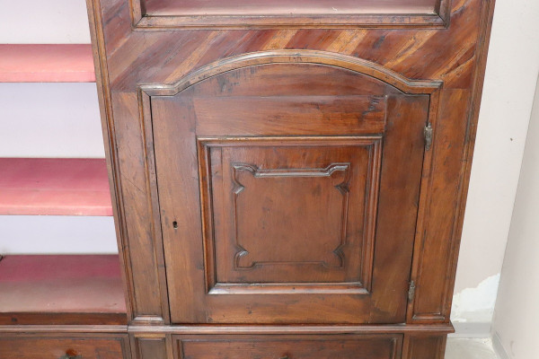 Libreria in noce, fine XVII secolo