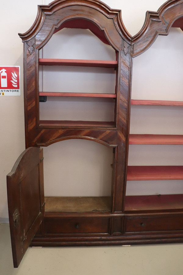 Libreria in noce, fine XVII secolo