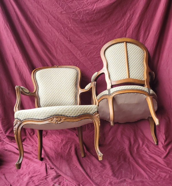 Paar Sessel Louis XV