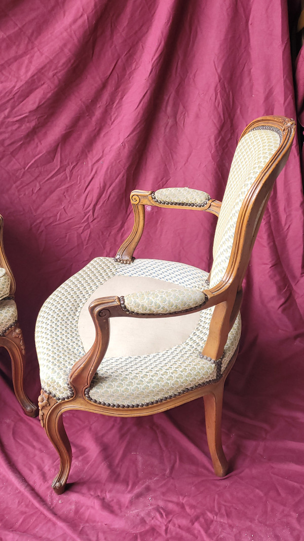 Paar Sessel Louis XV
