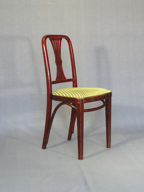 Set of 4 Art-deco chairs by Thonet, N°A78, circa 1930
