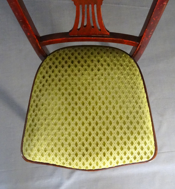 Set of 4 Art-deco chairs by Thonet, N°A78, circa 1930