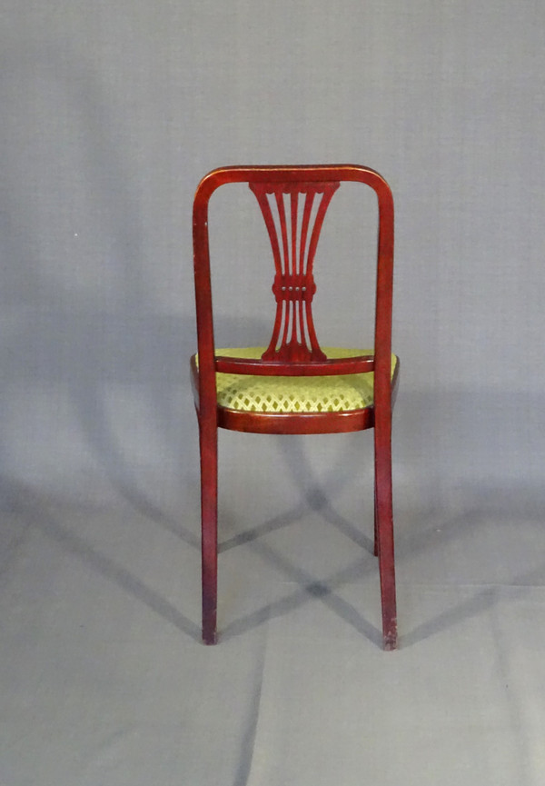 Set of 4 Art-deco chairs by Thonet, N°A78, circa 1930