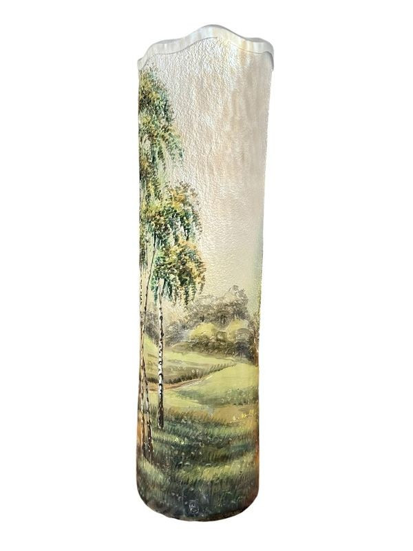Lamartine Vase Art Nouveau "Paysage Lacustre"