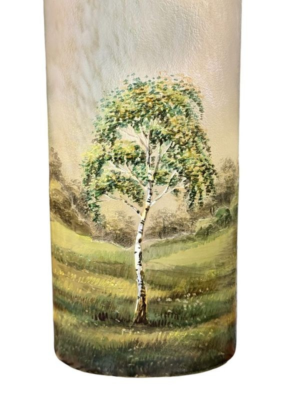 Lamartine Vase Art Nouveau "Paysage Lacustre"