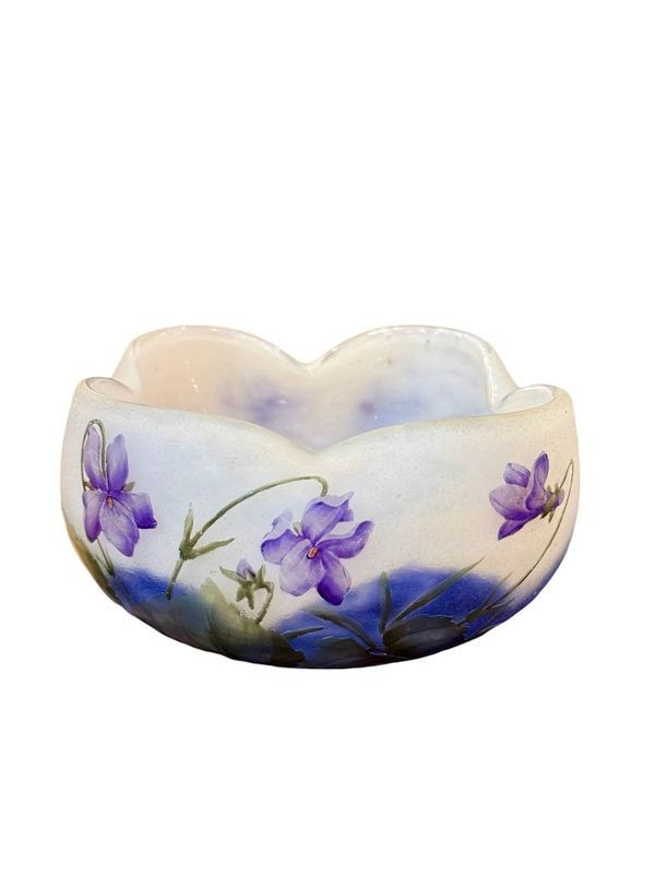 Daum Nancy Jugendstil-Schale "Veilchen"