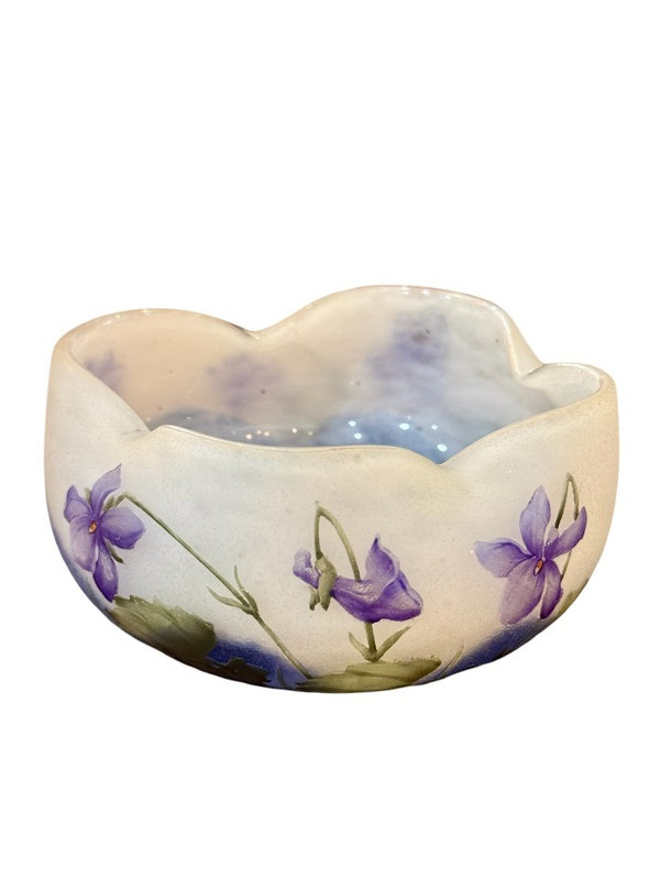 Daum Nancy Jugendstil-Schale "Veilchen"