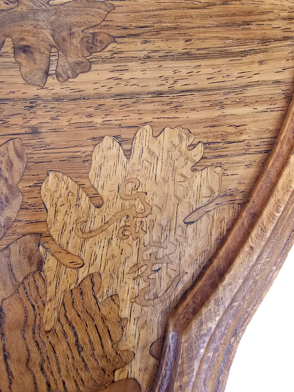 Emile Gallé Table Basse Art Nouveau "La Pie"