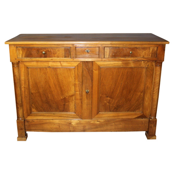 Empire Walnut Half-Column Sideboard XIX