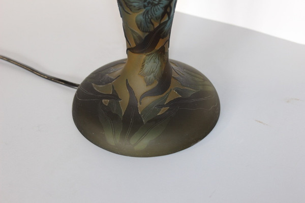 Gallé Tip Mushroom Lamp About 1980