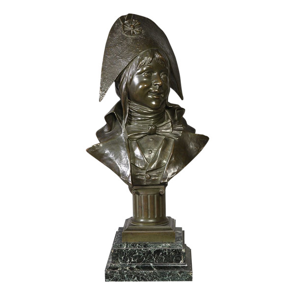 Bronzo XIX secolo, 69 cm, firmato Alfred RICHARD 1844/1884, Bambino rivoluzionario