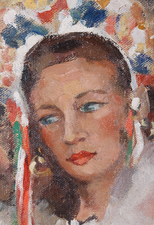 Hungarian dancer, dated 1941, 125 cm, signed Willy JOCQUE 1900/1960