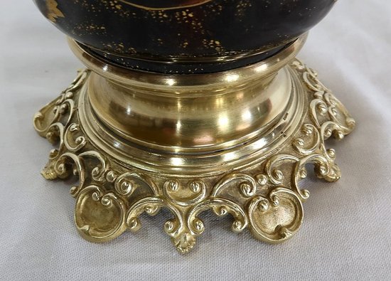 Coppia di vasi in terracotta e bronzo, di E. Gilles - seconda metà del 19° secolo