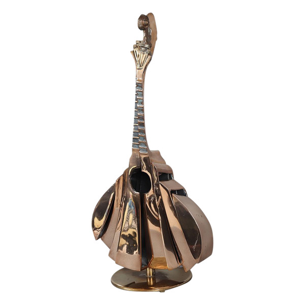 ARMAN 1928/2005, Gilded bronze, Cut-out mandolin