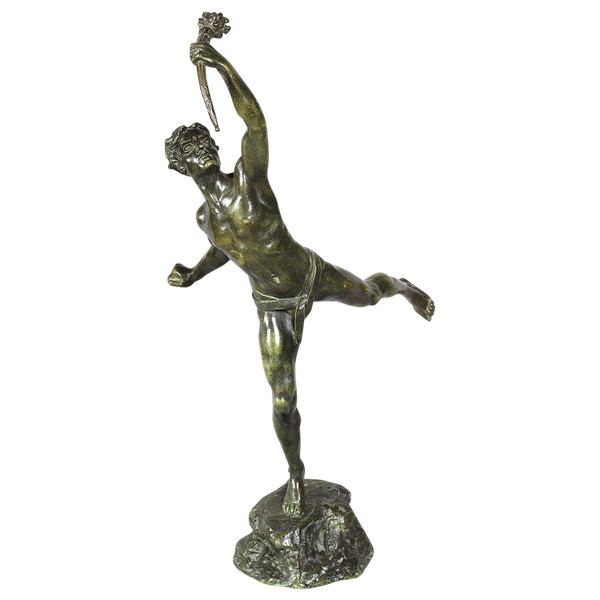 Bronzo del XIX secolo, firmato LEMOYNE 1839 /?, Il portatore della fiaccola olimpica 
