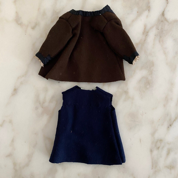 Salt worker's outfit for doll from the early 20th century in fabric and felt