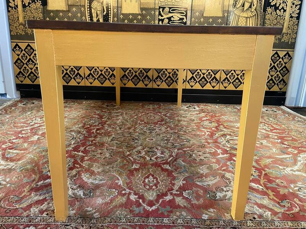 Table de ferme pieds fuseaux Doré - Or