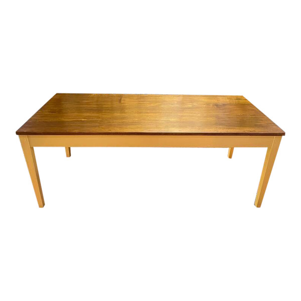 Table de ferme pieds fuseaux Doré - Or