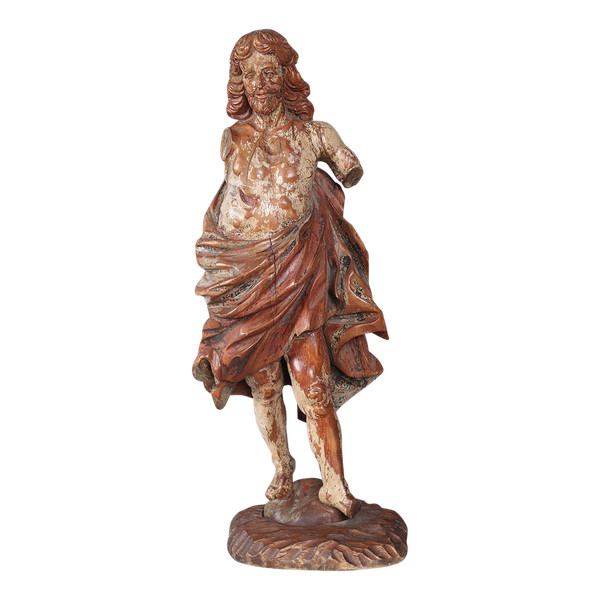 Christ from the 17th century, 88cm, in solid wood, Polychrome