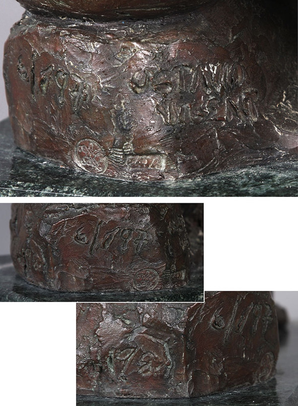 Bronze Octavio VICENT 1913/1999, La Baigneuse, Bronze à la cire perdue.