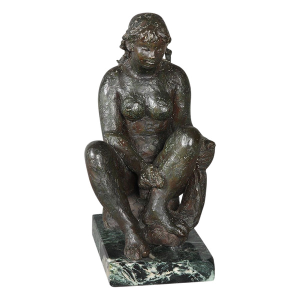 Bronze Octavio VICENT 1913/1999, La Baigneuse, Bronze à la cire perdue.