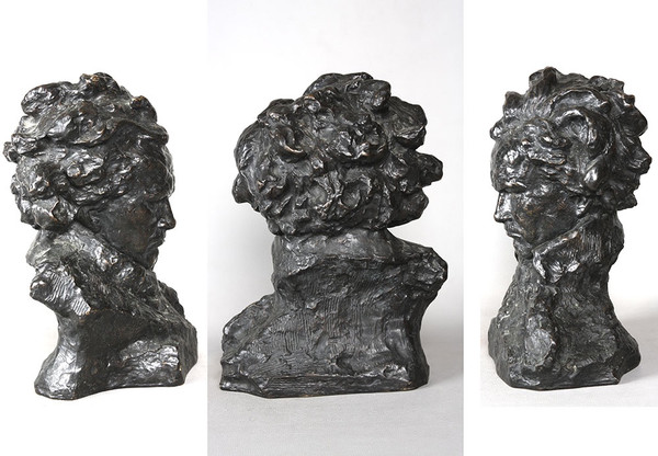 Grande bronzo inizi del XX secolo, Beethoven secondo Ugo CIPRIANI 1887/1960