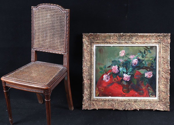 Rosenstrauß, signiert Robert Francolin 1899/1974, Französische Schule