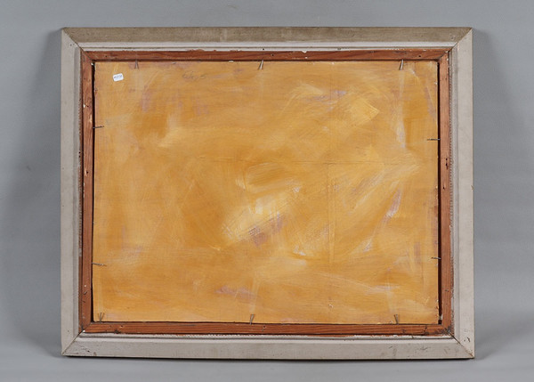 Paysage Provence, 80 x 64 cm, les lavandes, Sud de la France, École Française