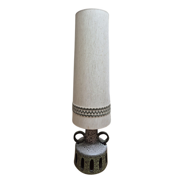 Fat lava ceramic floor lamp by Scheurich - West Germany 1970