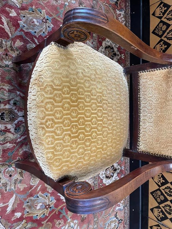 Empire period armchair with crosses