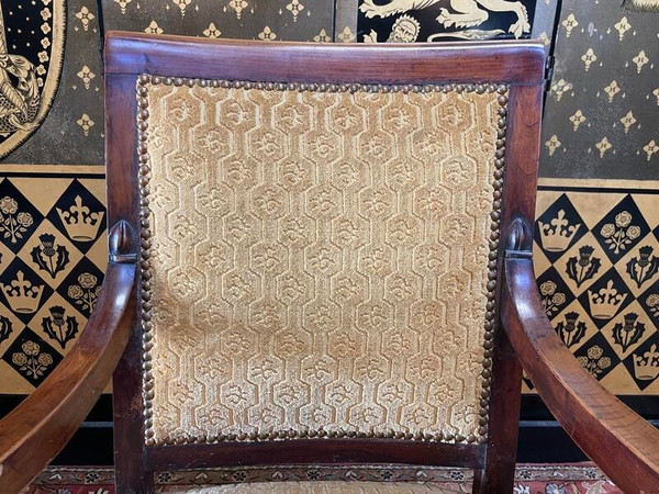 Empire period armchair with crosses