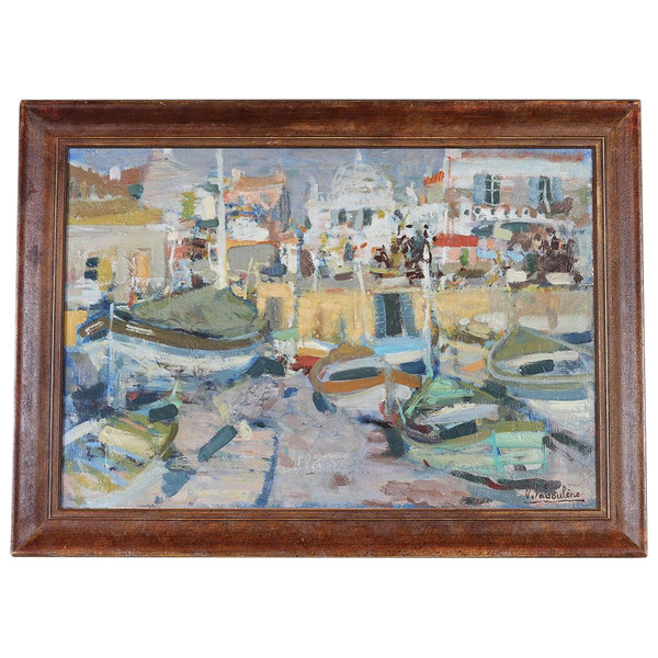 Marine, Eugène BABOULENE 1905/1994, Le port de Toulon